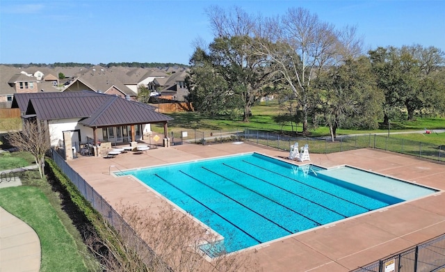15534 Ponderosa Bend Dr, Cypress, TX 77429 - pool featuring a patio and fence