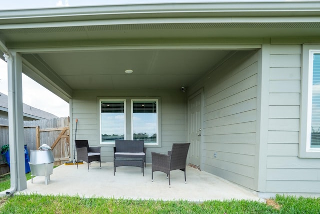 24737 Mountain Tree Dr, Magnolia, TX 77355 - view of patio / terrace with fence