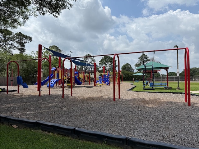 community playground featuring fence