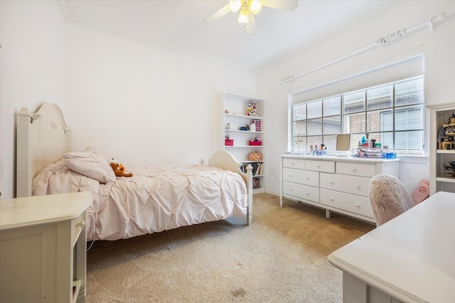 2842 Briarhurst Park, Houston, TX 77057 - bedroom featuring light colored carpet and ceiling fan