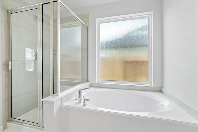 369 Spruce Oak Ln, Waller, TX 77484 - full bath with a shower stall and a garden tub