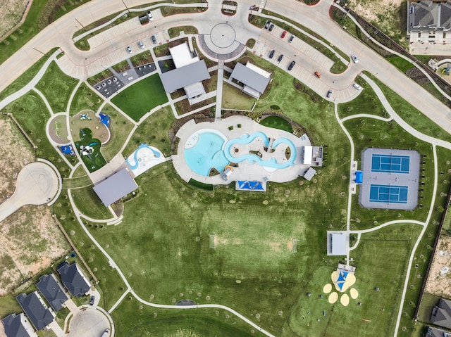 birds eye view of property