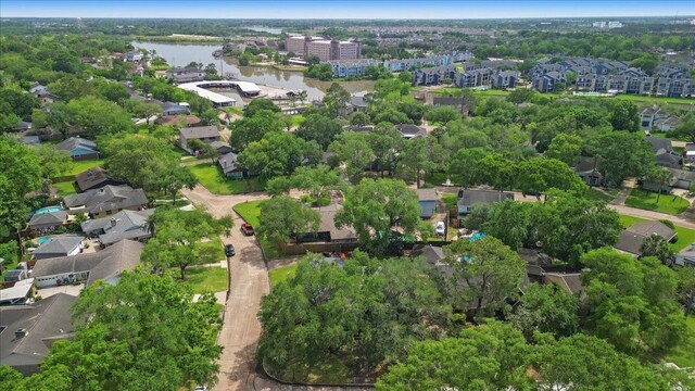 1330 Saxony Ln, Houston, TX 77058 - aerial view featuring a residential view and a water view