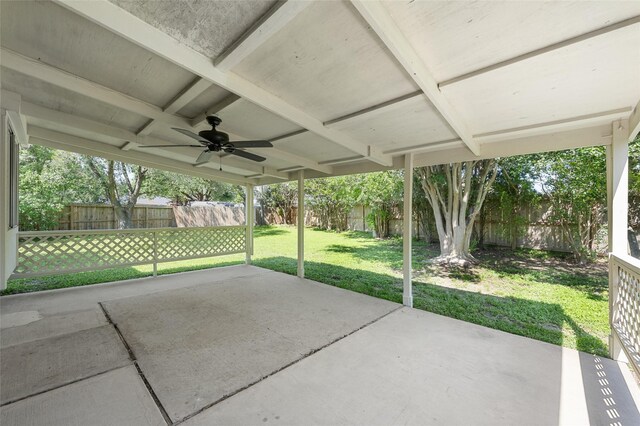 17402 Eastwood Cir, Houston, TX 77095 - view of patio featuring a ceiling fan