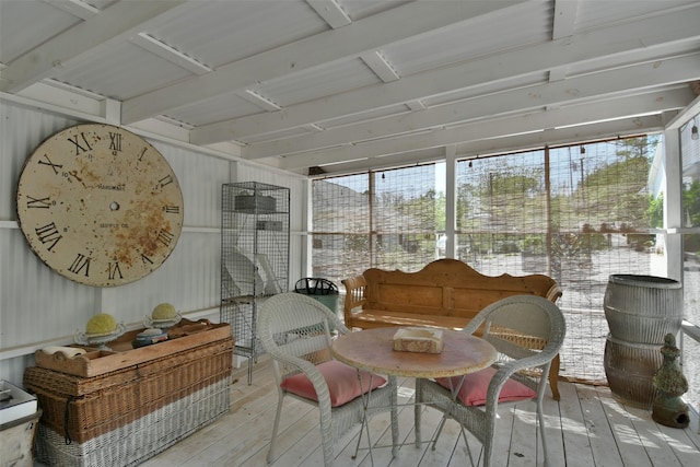 view of sunroom / solarium