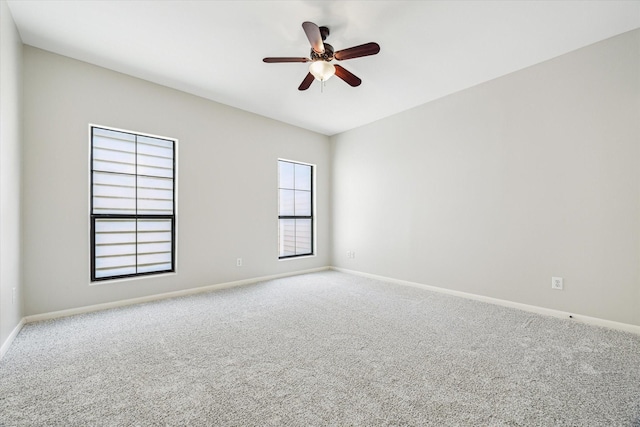 5308 Larkin St Unit B, Houston, TX 77007 - carpeted empty room with a ceiling fan and baseboards
