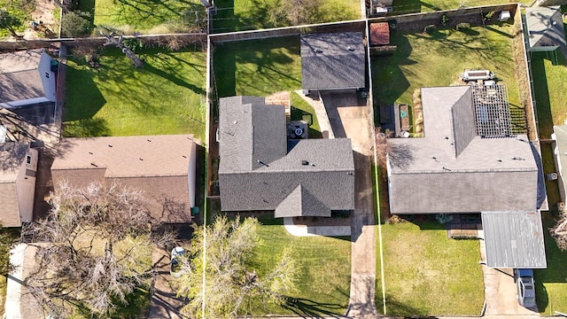 2407 Stonecrest Dr, Houston, TX 77018 - birds eye view of property featuring a residential view