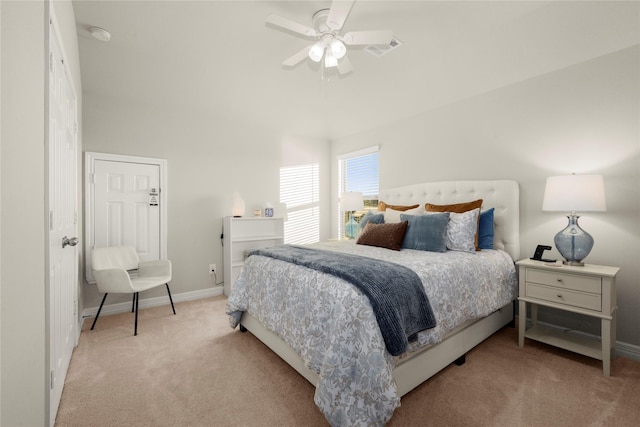 17010 Bainham Forest Trl, Hockley, TX 77447 - carpeted bedroom with baseboards and ceiling fan