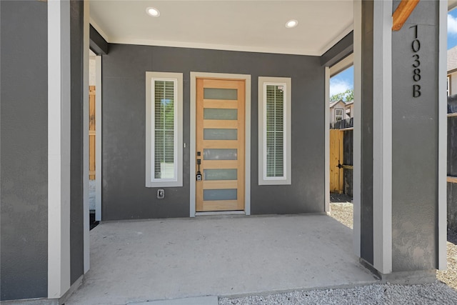 7038 Smilax St A-B, Unit A-B Houston, TX 77088 - property entrance with stucco siding