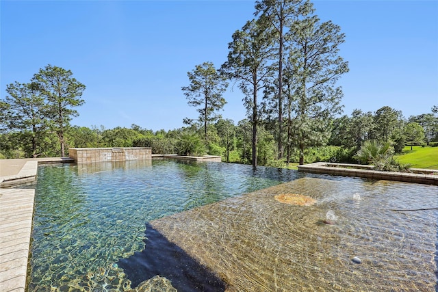 view of water feature
