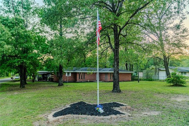 120 Sugar Ln, Lufkin, TX 75904 - view of yard featuring fence