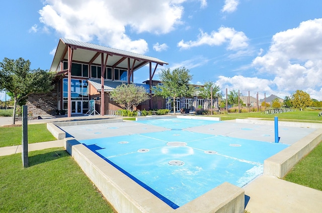 1310 Layla Sage Loop, Richmond, TX 77406 - view of basketball court featuring a yard