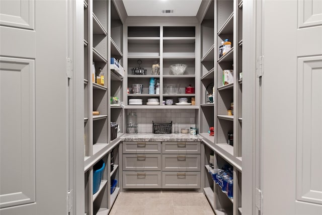 storage area featuring visible vents