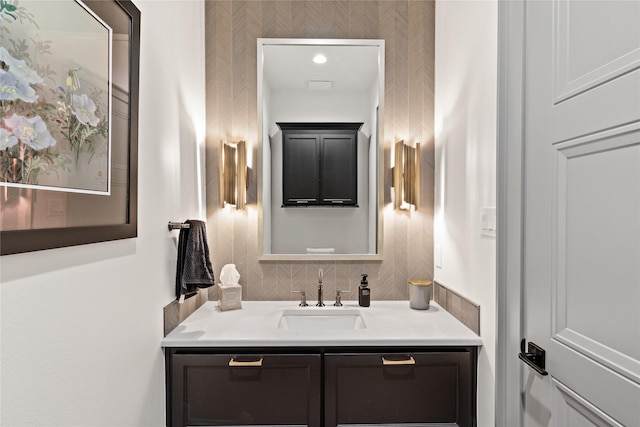 bathroom featuring vanity