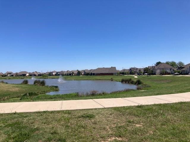 property view of water with a residential view