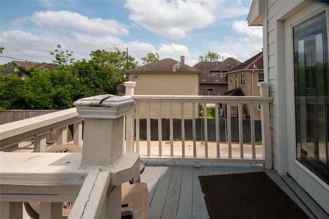2817 Southmore Blvd, Houston, TX 77004 - view of wooden terrace