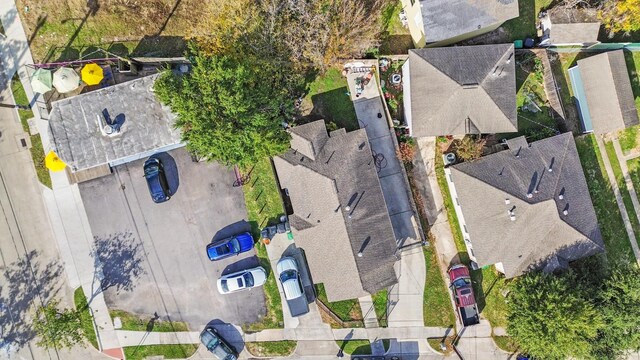 drone / aerial view with a residential view