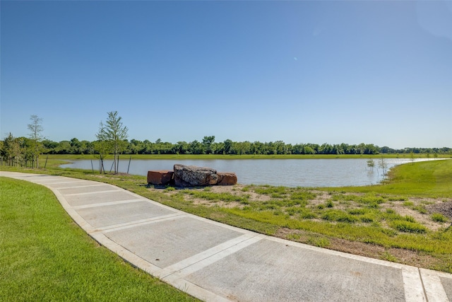 view of water feature