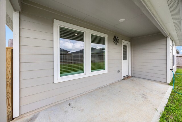 view of patio / terrace with fence