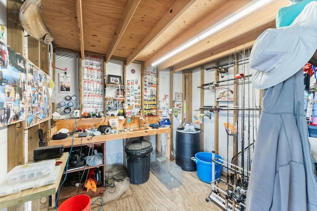 view of storage room