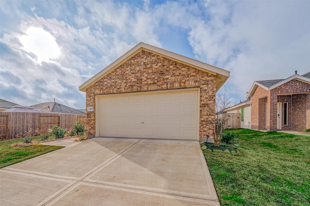 24119 Maple Turn Ln, Hockley, TX 77447 - garage featuring fence and concrete driveway