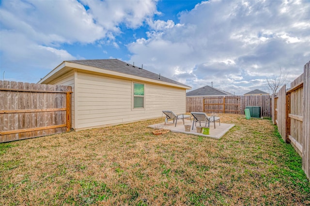 24119 Maple Turn Ln, Hockley, TX 77447 - rear view of property with a patio area, a lawn, and a fenced backyard