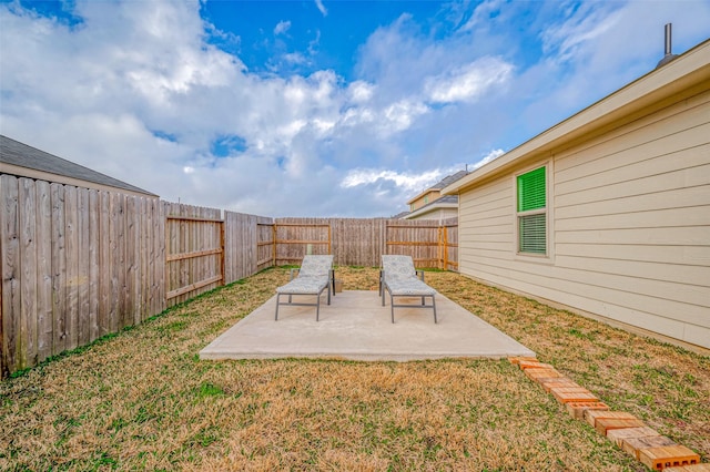 24119 Maple Turn Ln, Hockley, TX 77447 - view of yard featuring a fenced backyard and a patio area