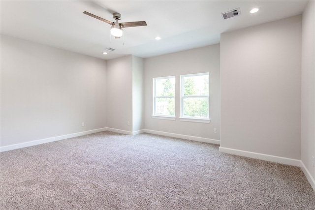 1114 Niagara St, Houston, TX 77051 - empty room featuring light colored carpet, baseboards, and visible vents