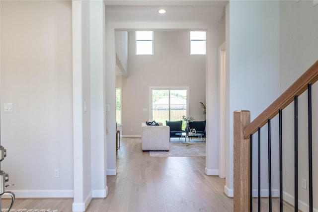 1114 Niagara St, Houston, TX 77051 - entrance foyer featuring a wealth of natural light, light wood-style floors, and baseboards