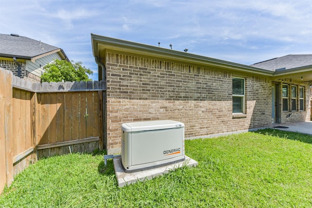 3754 Paladera Place Ct, Spring, TX 77386 - exterior space with a yard, fence, and brick siding