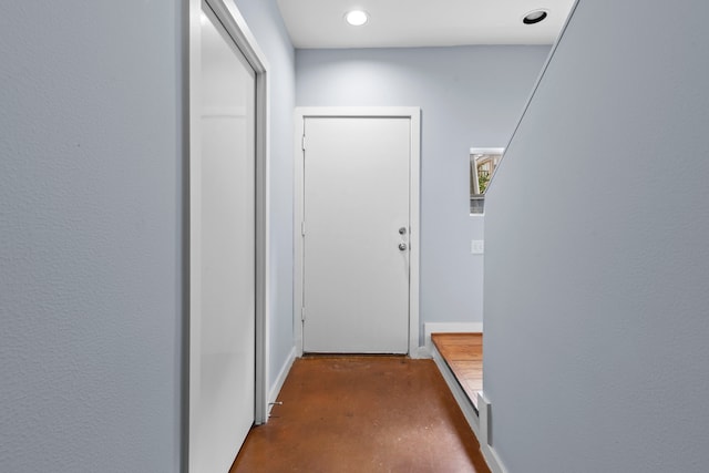 1522 Drew St, Houston, TX 77004 - hall with concrete floors and recessed lighting