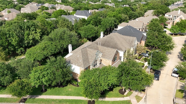 drone / aerial view with a residential view