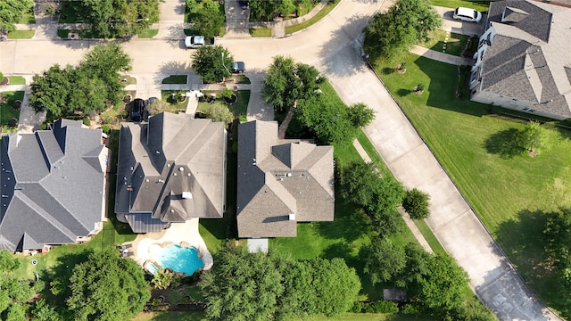 bird's eye view featuring a residential view