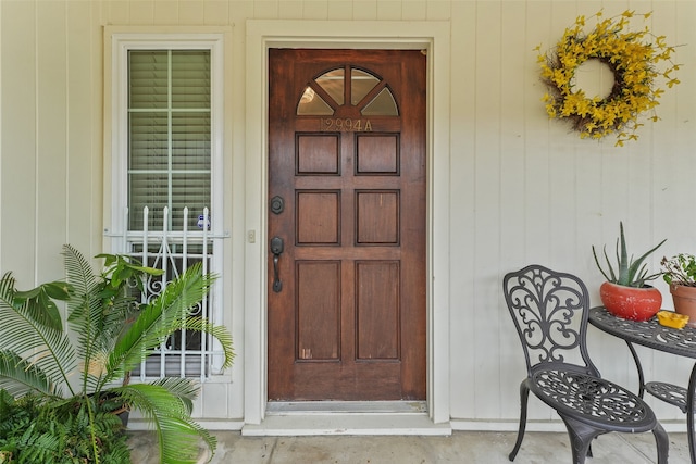 view of entrance to property