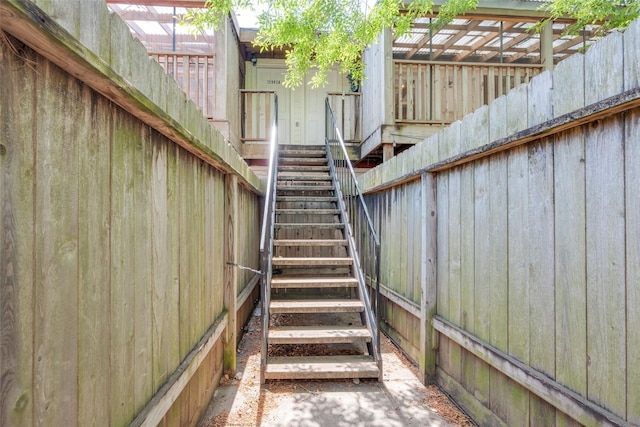 view of stairs