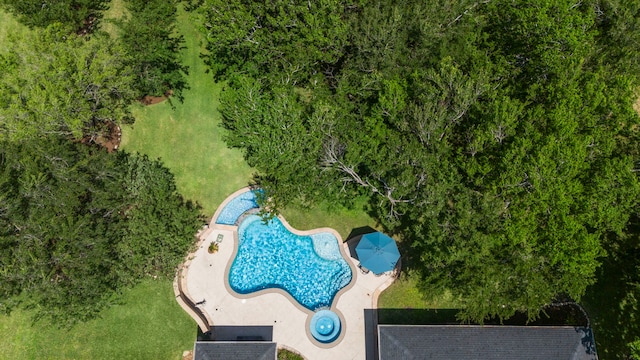 birds eye view of property
