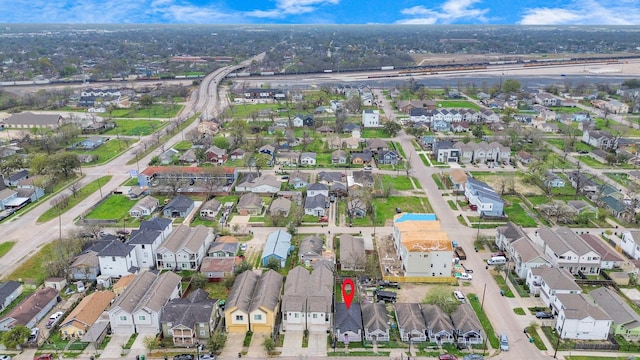 4415 Hershe St, Houston, TX 77020 - birds eye view of property featuring a residential view