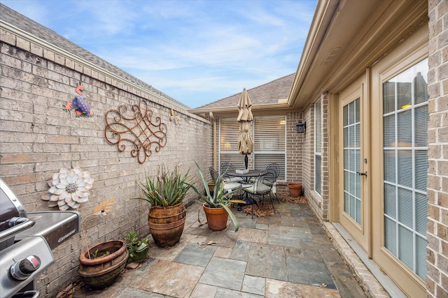 view of patio / terrace featuring grilling area