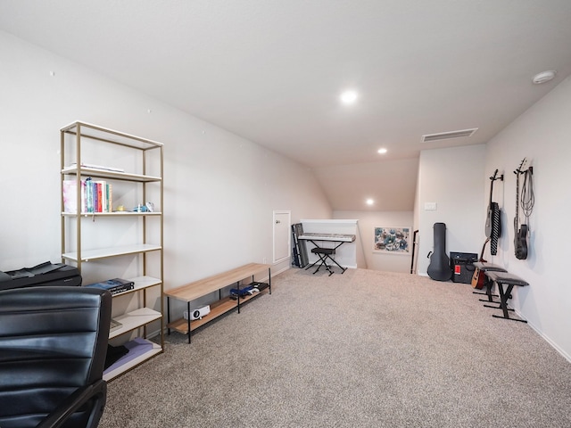 2423 Staverton Cir, Spring, TX 77373 - interior space with recessed lighting, carpet, visible vents, and baseboards