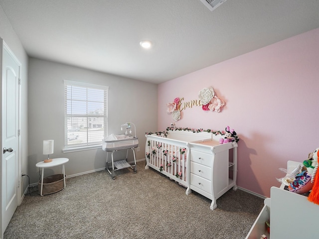 2423 Staverton Cir, Spring, TX 77373 - bedroom with visible vents, carpet flooring, and baseboards