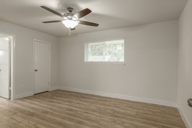 4206 Oak Shadows Dr, Houston, TX 77091 - empty room with baseboards and light wood-style floors