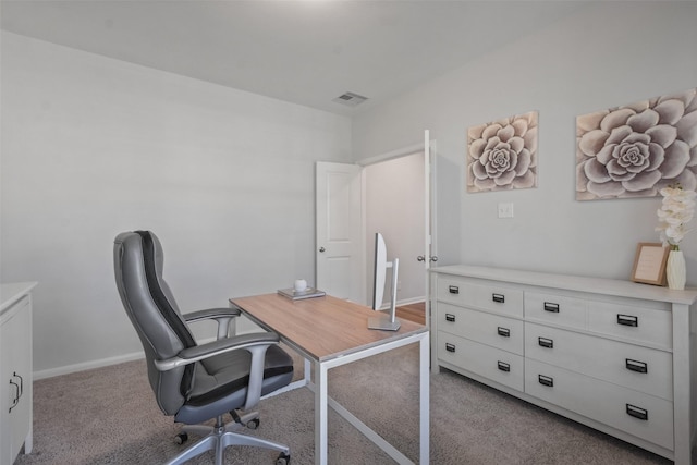 603 Companion Dr, Crosby, TX 77532 - office with light colored carpet, baseboards, and visible vents