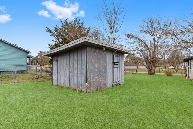 10 Hillcrest St, Point Blank, TX 77364 - view of shed with fence