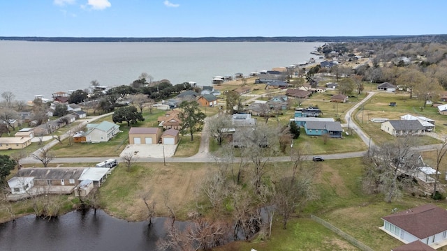 10 Hillcrest St, Point Blank, TX 77364 - aerial view with a residential view and a water view