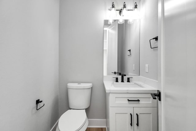 6817 Peerless St, Houston, TX 77021 - half bathroom featuring toilet and vanity