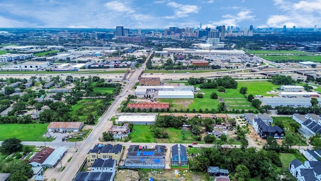 6817 Peerless St, Houston, TX 77021 - birds eye view of property with a city view