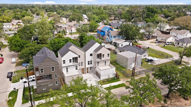 bird's eye view with a residential view