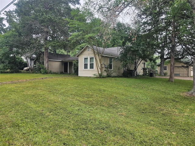 exterior space with a front lawn