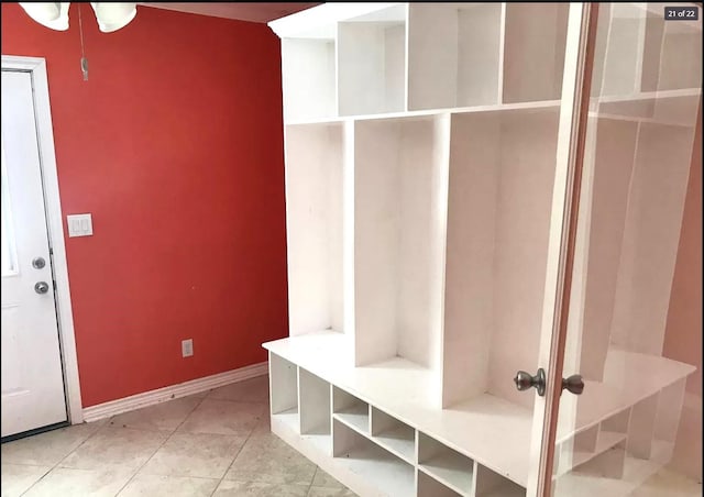 mudroom with baseboards