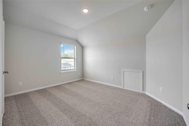 600 Barton Place Dr, Cleveland, TX 77327 - bonus room featuring lofted ceiling, carpet, and recessed lighting